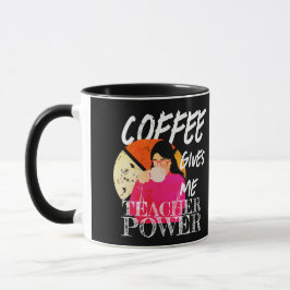 Kaffee gibt mir Power | Retro Funny Tasse