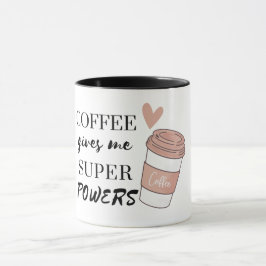 Kaffee gibt mir super Power Zwei-Tone-Co Tasse