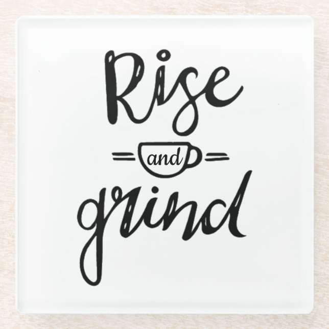 Kaffee Glasuntersetzer (Vorderseite)