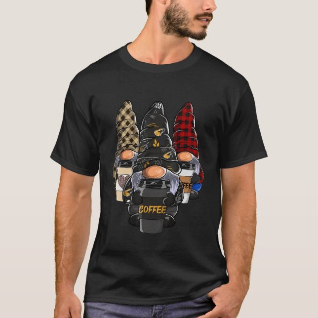 Kaffee Gnome Kaffee Gnome Kaffee Kaffee Kaffee 13 T-Shirt (Vorderseite)