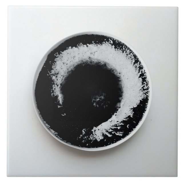 Kaffee Grounds Foto 3 Keramiken Tile Fliese (Vorderseite)