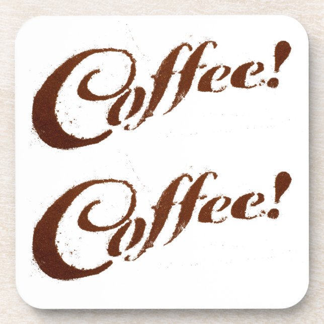 Kaffee Grounds Kaffee - Cork Untersetzer (Vorderseite)