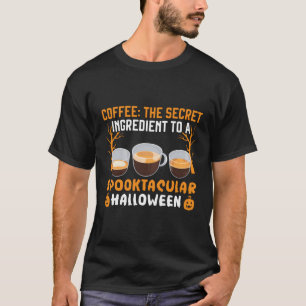 Kaffee Halloween Trick oder Behandlung Latte Coffe T-Shirt