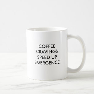 KAFFEE-HEFTIGE VERLANGEN BESCHLEUNIGEN AUFTAUCHEN KAFFEETASSE