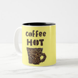 Kaffee-heiß-Kaffee-Tasse Zweifarbige Tasse
