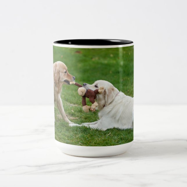 Kaffee, heißer Kakao Zweifarbige Tasse (Mittel)