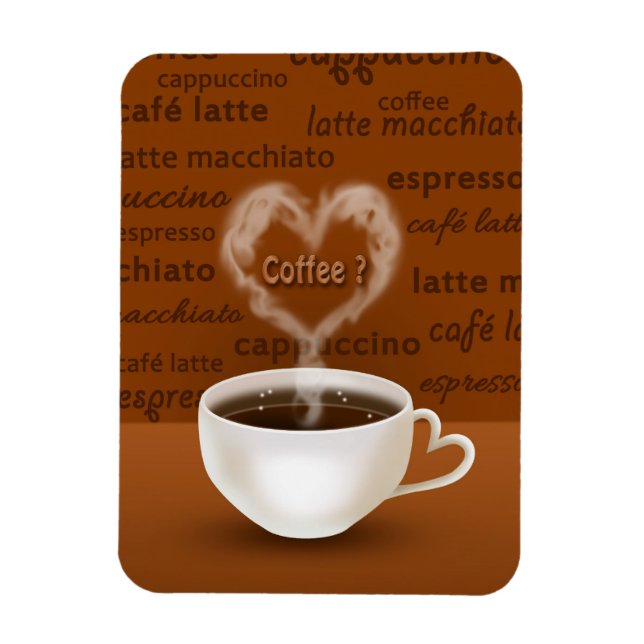 Kaffee? Herz-Shaped Smoke Magnet (Vertikal)