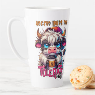 Kaffee Hilft Mir Idioten Zu Ertragen Milchtasse