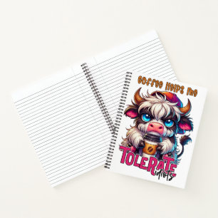 Kaffee hilft mir Idioten zu tolerieren  Notizbuch