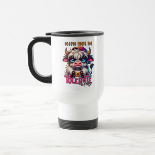 Kaffee hilft mir Idioten zu tolerieren Reisebecher