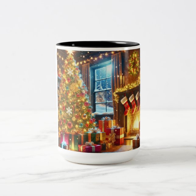 Kaffee, Hot-Chocolate-Tasse Zweifarbige Tasse (Mittel)