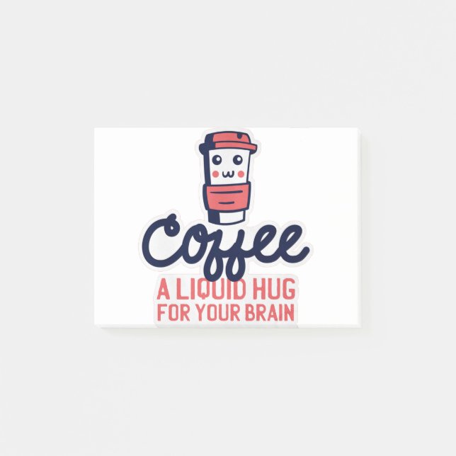 KAFFEE HUG POST-IT KLEBEZETTEL (Vorderseite)