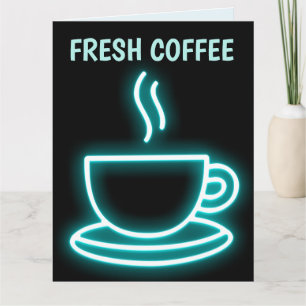 KAFFEE ICH DENKE AN DICH Grußkarte Karte