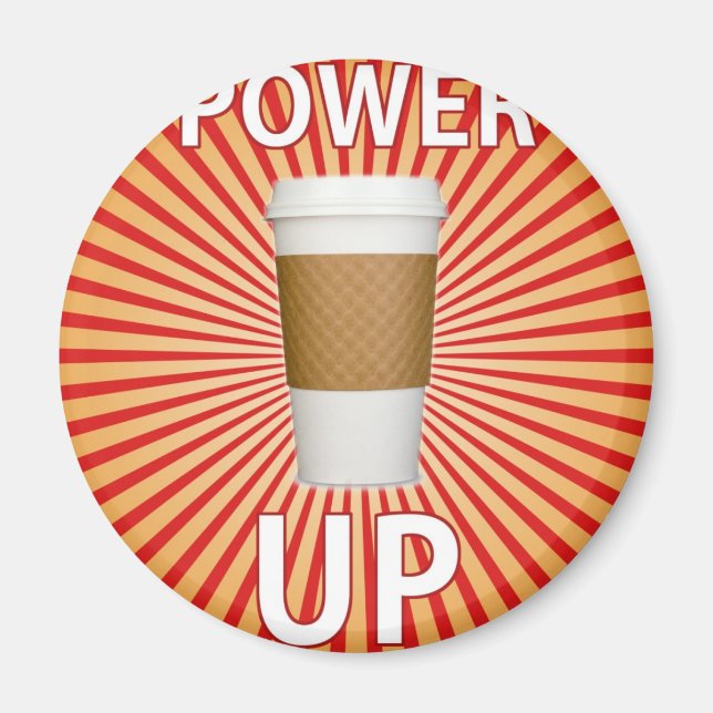 Kaffee - Ihr Super-Power! Magnet (Vorne)