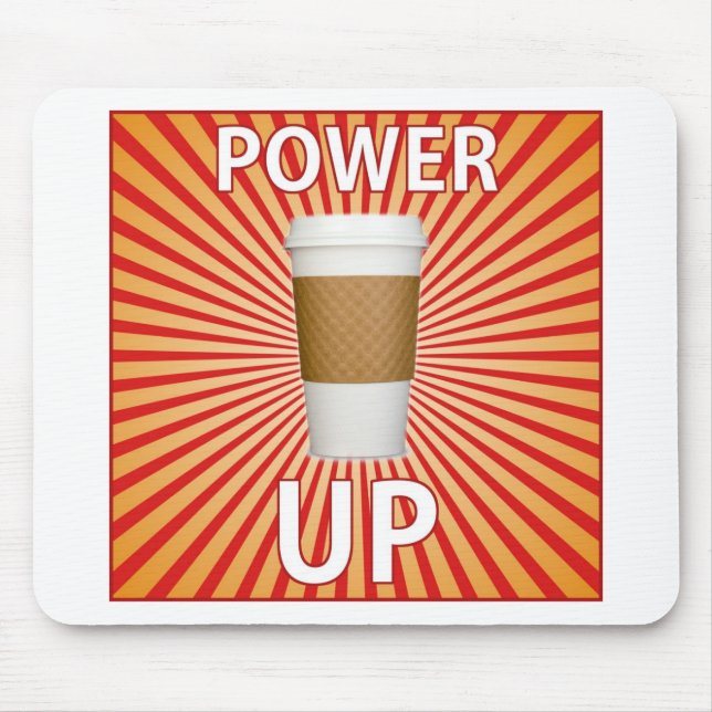 Kaffee - Ihr Super-Power! Mousepad (Vorne)