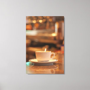 Kaffee im Café Leinwanddruck