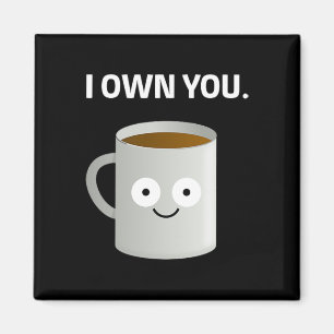 Kaffee im eigenen Koffein Addict Ironic Funny Des Magnet