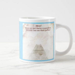 Kaffee im Himmel Jumbo-Tasse