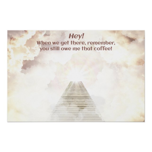 Kaffee im Himmel Poster (Vorderseite)