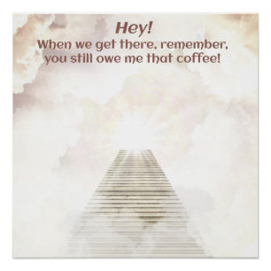 Kaffee im Himmel Poster
