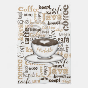 Kaffee in aller Welt Handtuch