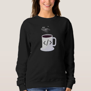 Kaffee in Code JavaScript Code Kaffee Entwickler Sweatshirt