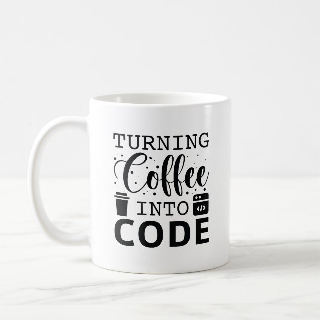 Kaffee in Code umwandeln Kaffeetasse (Links)