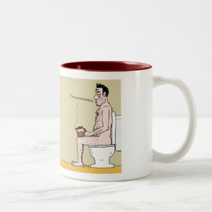 Kaffee in der Dosen-Tasse Zweifarbige Tasse