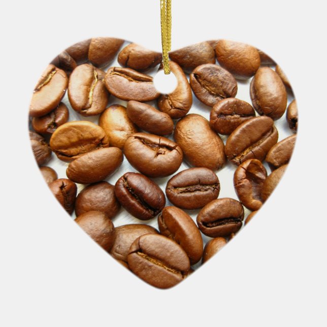 Kaffee in drei Weihnachtstagen Keramik Ornament (Vorne)