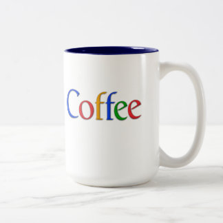 Kaffee in google Schriftart Tasse