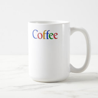 Kaffee in google Schriftart Tasse
