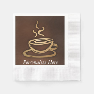 Kaffee in meinem Cup Serviette