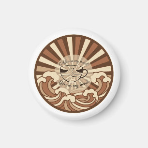 Kaffee In Meiner Hand Du In Meinem Kopf Zitat Magnet