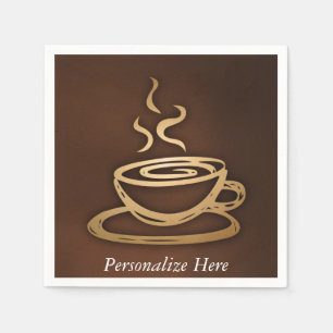 Kaffee in meiner Schale Serviette