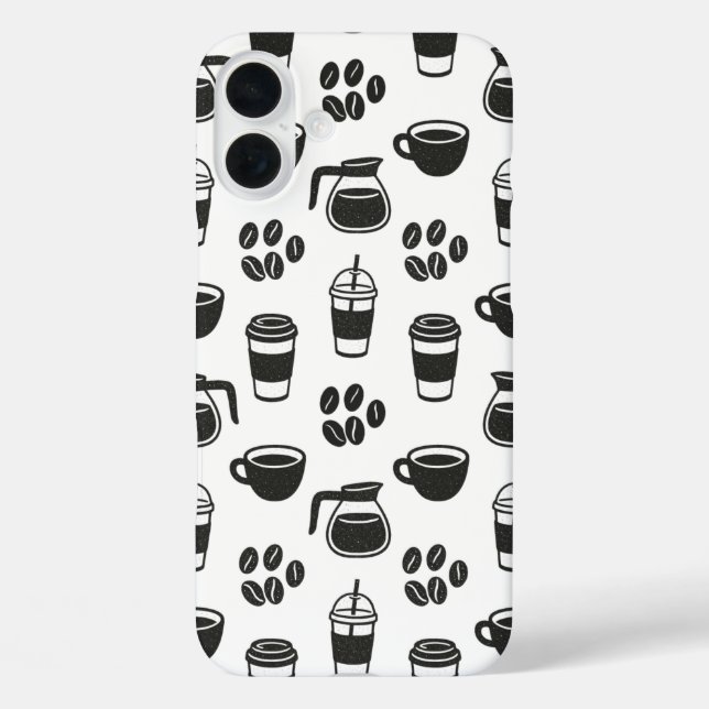 Kaffee iPhone 16 Plus Hülle (Rückseite)