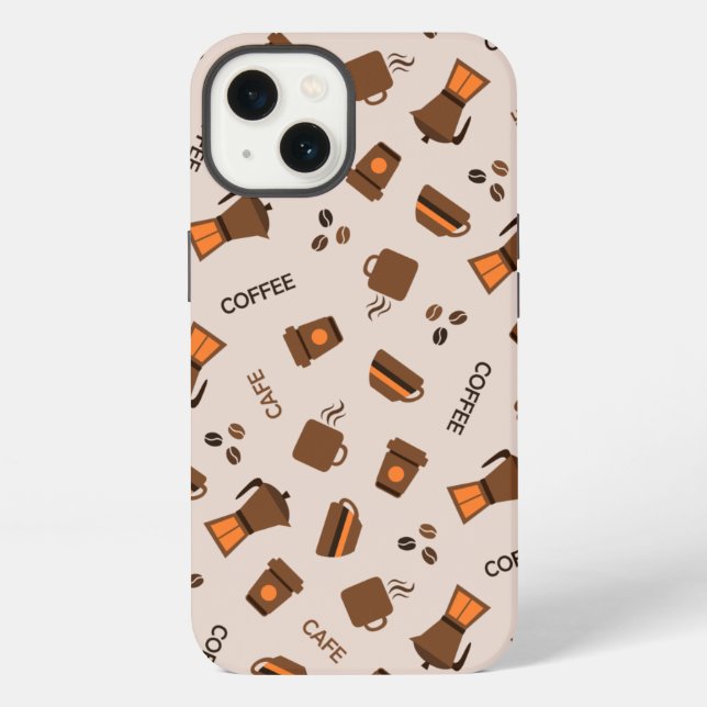 Kaffee iPhone Hülle (Rückseite)