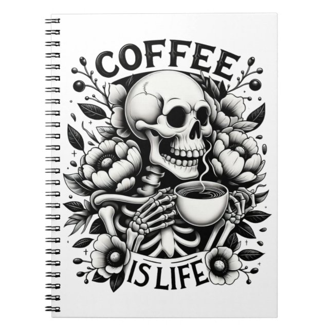 Kaffee ist das Leben Notizblock (Vorderseite)