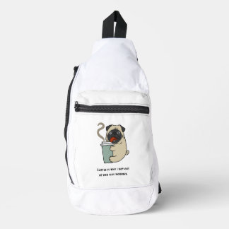 Kaffee ist der Grund, warum ich aus dem Bett got Crossbody Bag