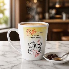 Kaffee ist eine warme Umarmung in einer Tasse