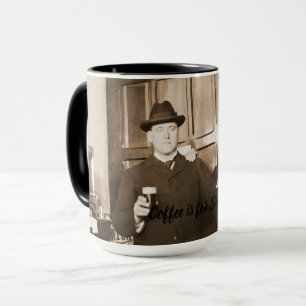 Kaffee ist für Sissies 1890 Men Drinking Beer Tasse