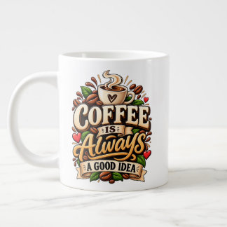 Kaffee ist immer eine gute Idee Jumbo-Tasse
