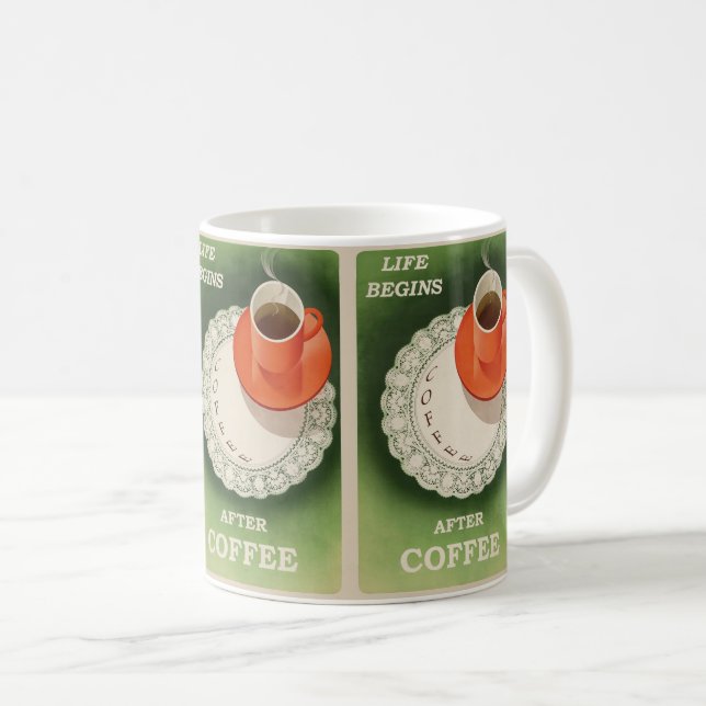 Kaffee ist Leben  Kaffeetasse (VorderseiteRechts)