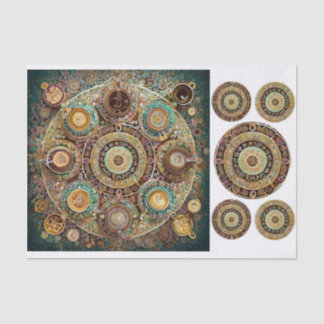 Kaffee ist Liebe, Java Art Mandala Seidenpapier