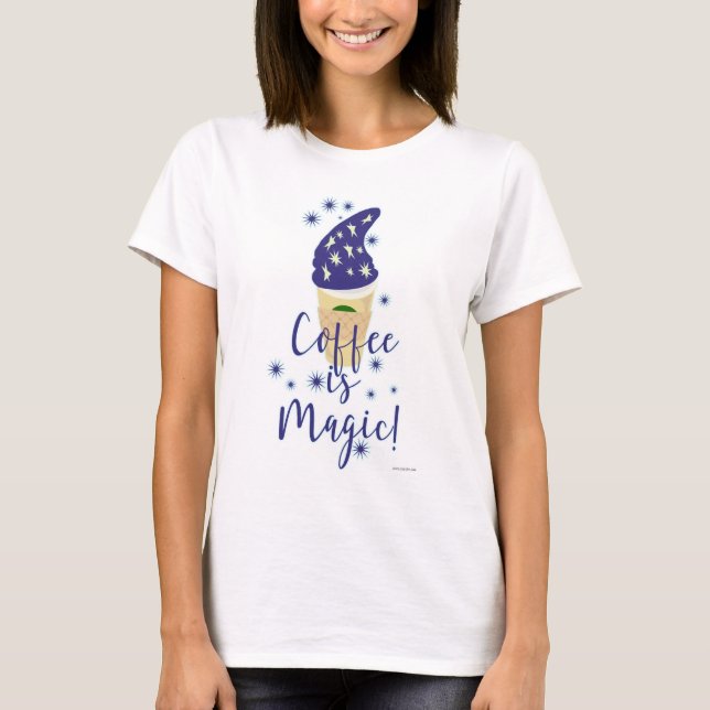 Kaffee ist Magischer Spaß Niedlicher Mocha Drink S T-Shirt (Vorderseite)