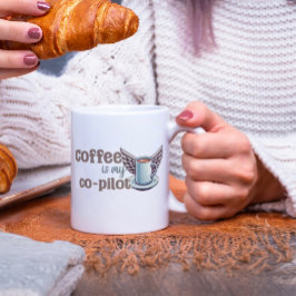 Kaffee ist mein Co-Pilot Jumbo-Tasse