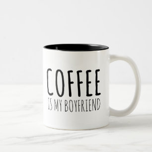 Kaffee ist mein Freund Zweifarbige Tasse