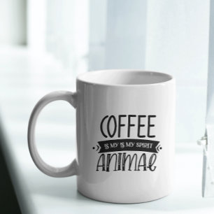 Kaffee ist mein Geist Zweifarbige Tasse