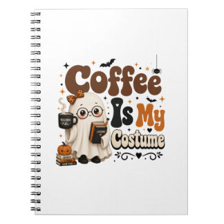 Kaffee ist mein Halloween-Lehrer-Notizbuch Notizblock