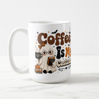 Kaffee ist mein Kostüm großes Halloween-Lehrer-Mug Kaffeetasse