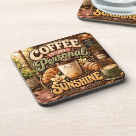 Kaffee ist mein persönlicher Sonnenschein Getränkeuntersetzer